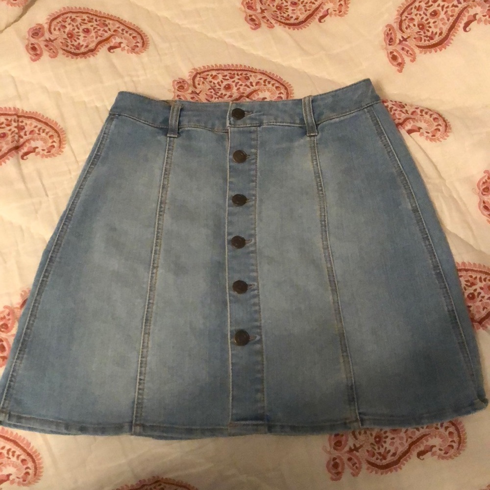 Target Button Front Denim Skirt